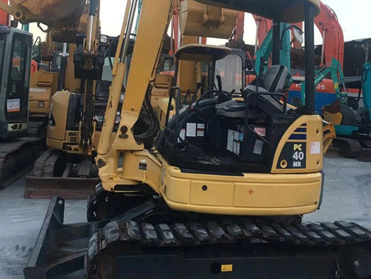Well-maintained used mini komatsu pc40 excavator opened cabin pc 40 4 ton small digger for sale pc40mr