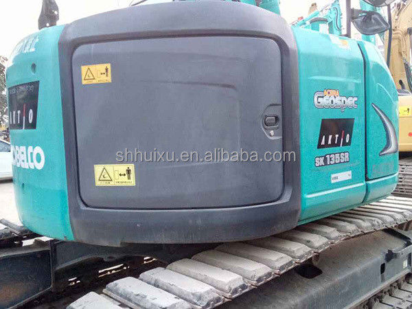 Best selling second hand crawler excavator Kobelco135/Used good quality digging machine Kobelco135 for sale