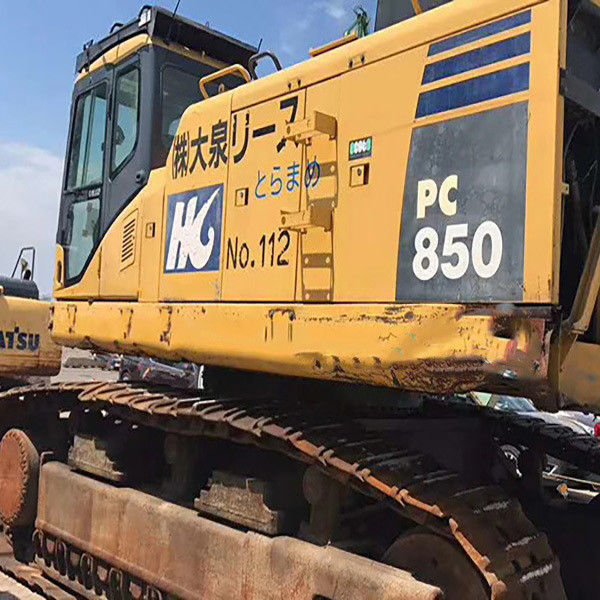 excavator used komatsu PC850 excavator change rock arm crushing hammer Komatsu Excavator