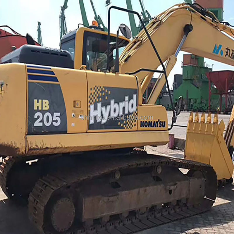 Komatsu Used Komatsu PC205 crawler excavator good quality second hand digging machine for sale Komatsu Excavator