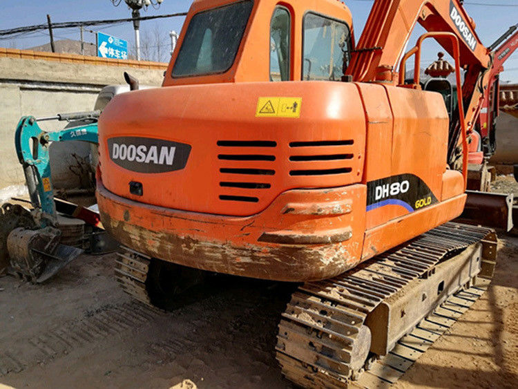 Second hand 8 ton doosan DX80 excavator Used 80 model mini project duty DX80 for sale
