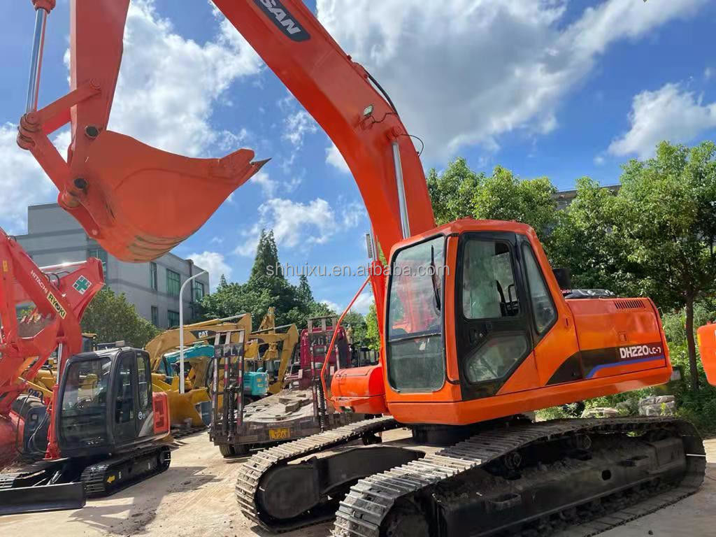 Doosan hot sale doosan dh220lc used excavator/Used digging machine Doosan DH220-7 Korea origin for sale