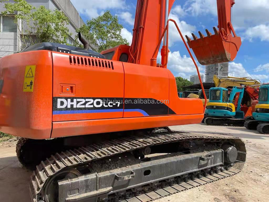 Doosan hot sale doosan dh220lc used excavator/Used digging machine Doosan DH220-7 Korea origin for sale