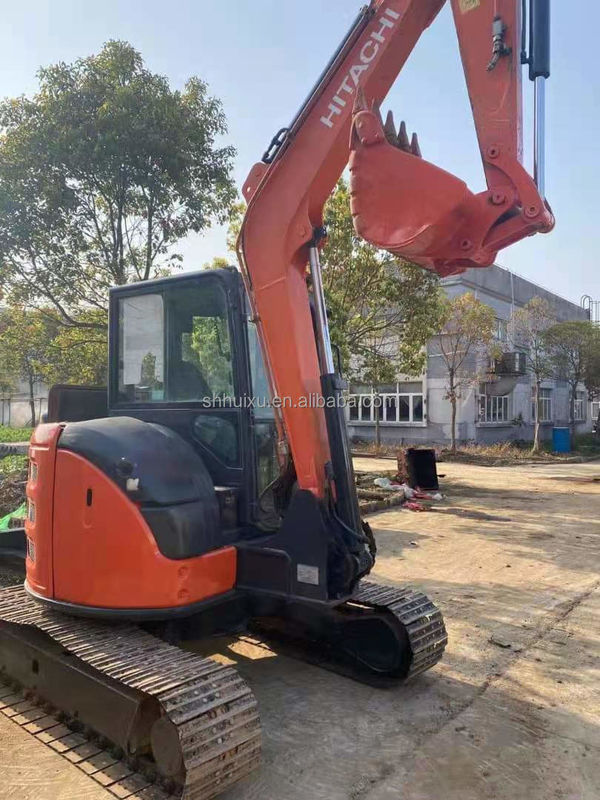 Hitachi in stock Cheap price used mini digger Japanese HITACHI 55/Second hand hydraulic Crawler Excavator good condition HITACHI 55