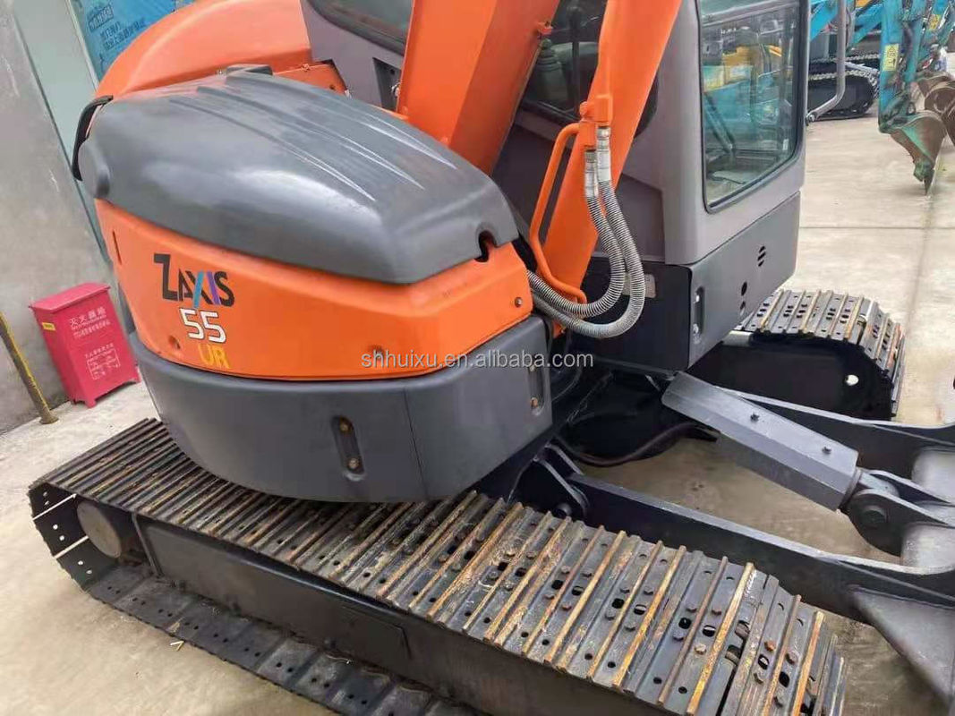 Hitachi in stock Cheap price used mini digger Japanese HITACHI 55/Second hand hydraulic Crawler Excavator good condition HITACHI 55