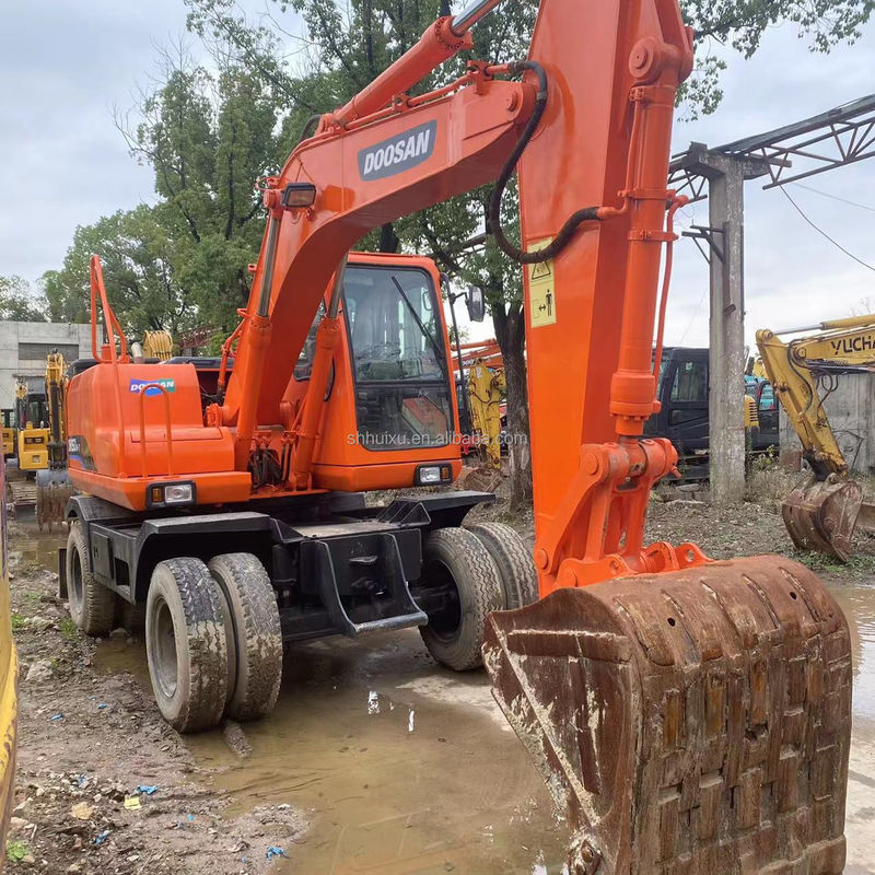 Doosan hot sale Hot Sale Secondhand Doosan DH150 W-7 Used Excavator in Good Condition Wheel excavator.