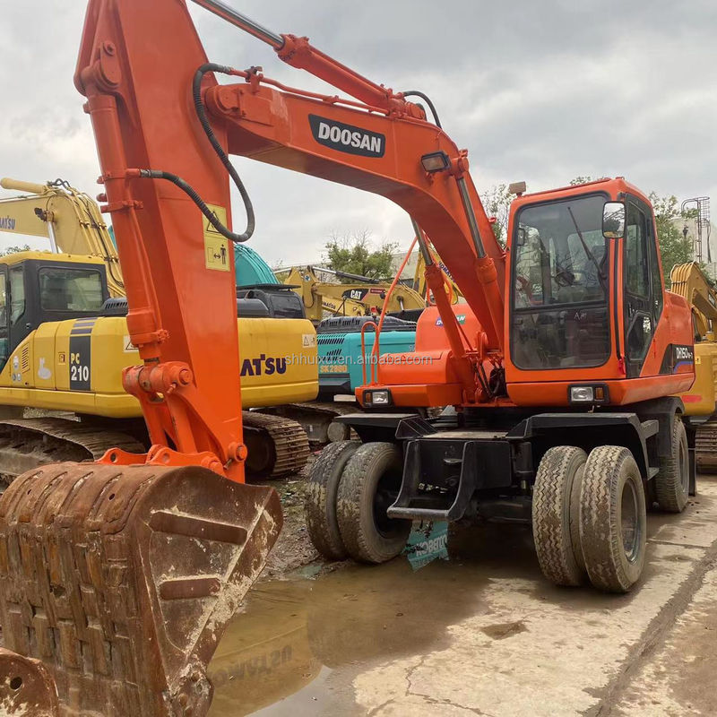 Doosan hot sale Hot Sale Secondhand Doosan DH150 W-7 Used Excavator in Good Condition Wheel excavator.