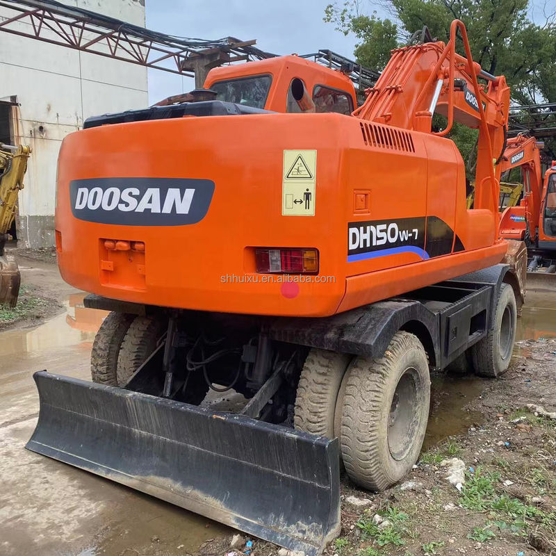 Doosan hot sale Hot Sale Secondhand Doosan DH150 W-7 Used Excavator in Good Condition Wheel excavator.