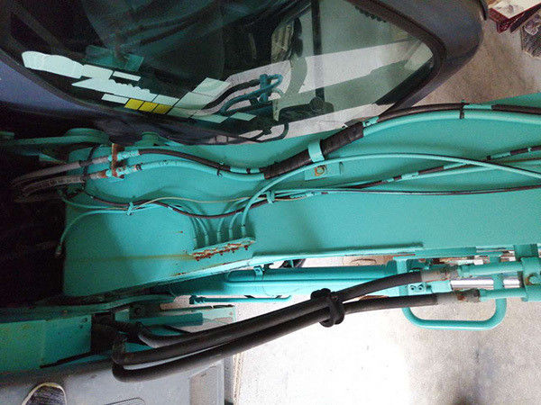 Japan 12 ton mini used kobelco 125 second hand excavator with low price trade SK125 SK125SR