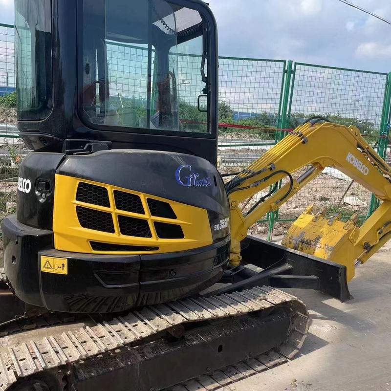 Used  mini excav price Kobelco 35SR second hand mini excav digger used machinery 3.5 ton hydraulic crawler backhoe digger