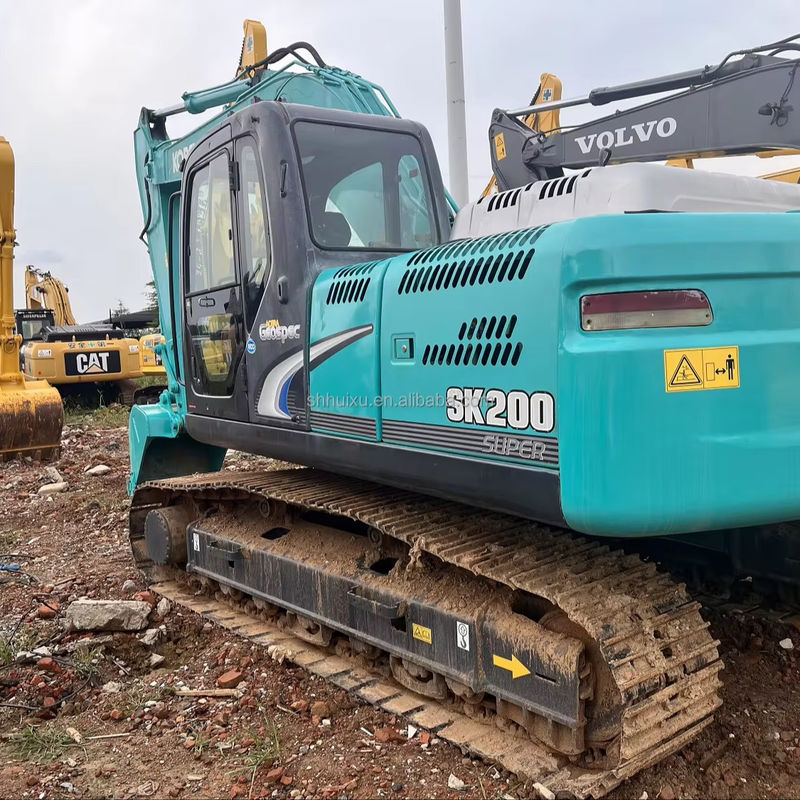 Used Excavator  Kobelco Sk200 good Quality working condition used excavator kobelco sk200
