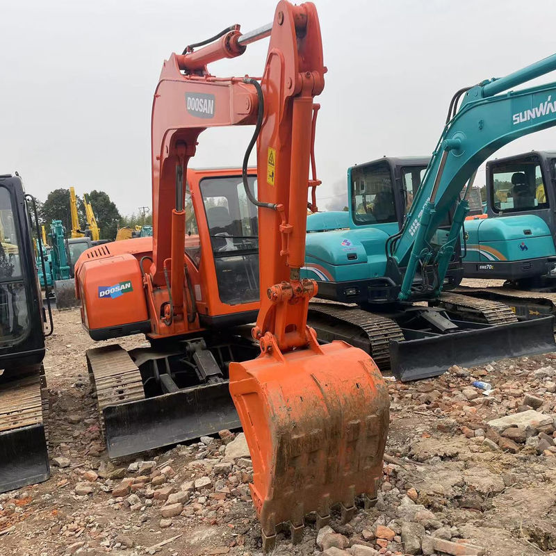 Good performance excavator Doosan DX75 small digger used machinery 6 tons excav sale for mini the excav best