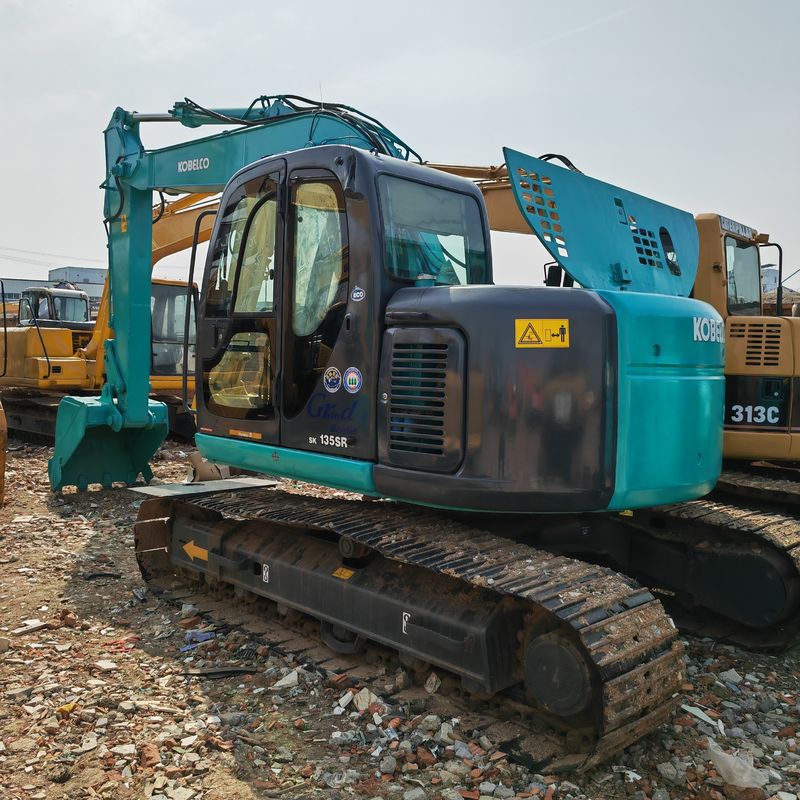 low working hours second hand crawler excavator kobelco 135/original color used kobelco 135 on sale