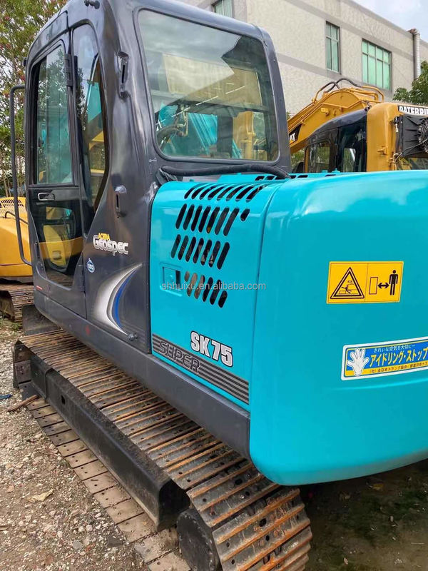 Medium Size Excavator Used Kobelco 75 Low Working Hours Machinery Repair Shops
