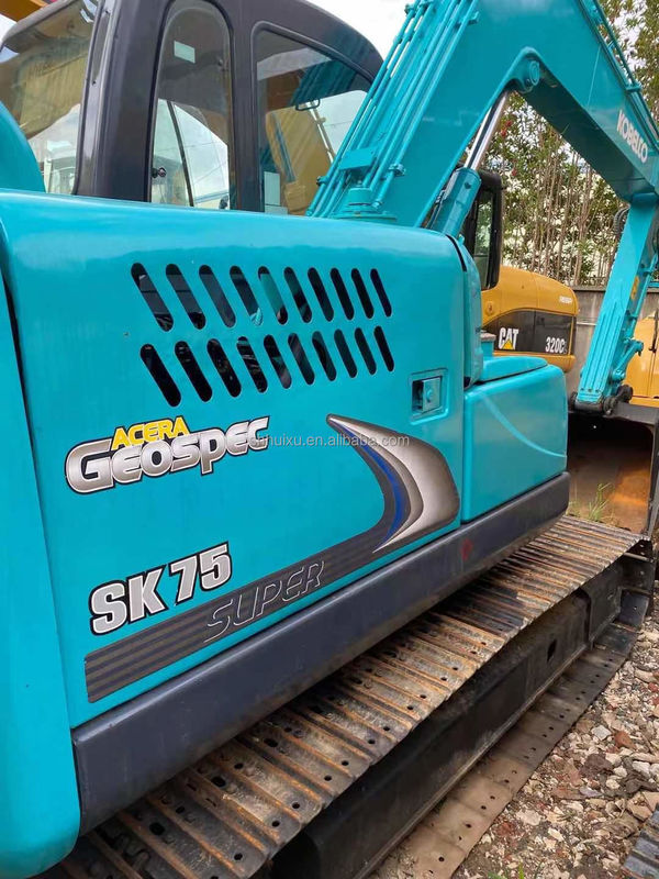 Medium Size Excavator Used Kobelco 75 Low Working Hours Machinery Repair Shops