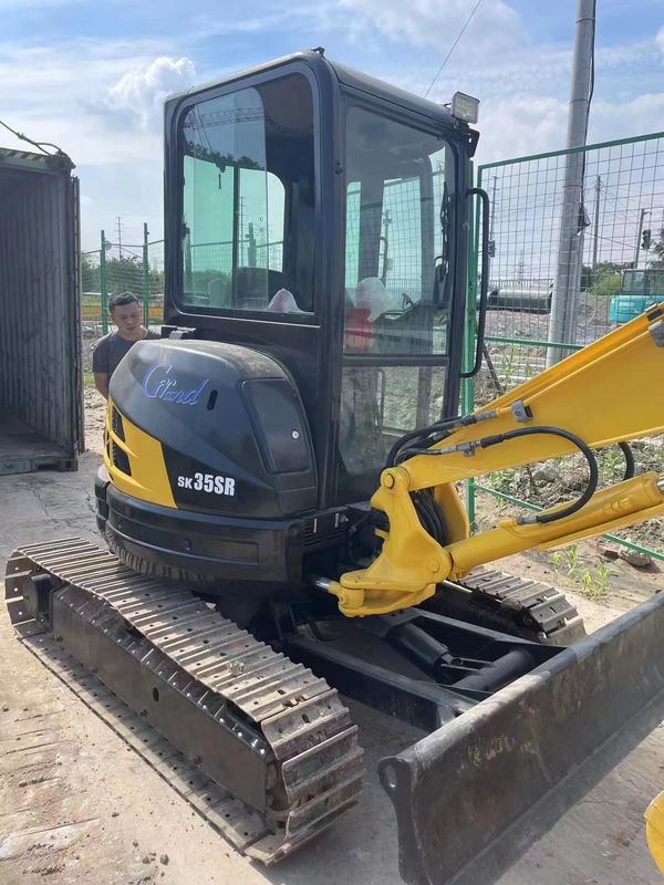 High Engine Power Mini Excavator Used Kobelco Sk35 3.5 Ton 0.75m3