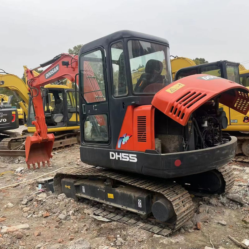 sed household MINI excavatorsDOOSAN DH55 DX60/ Korean brand used mini fuel-efficient excavators are cheap to repair and excavate