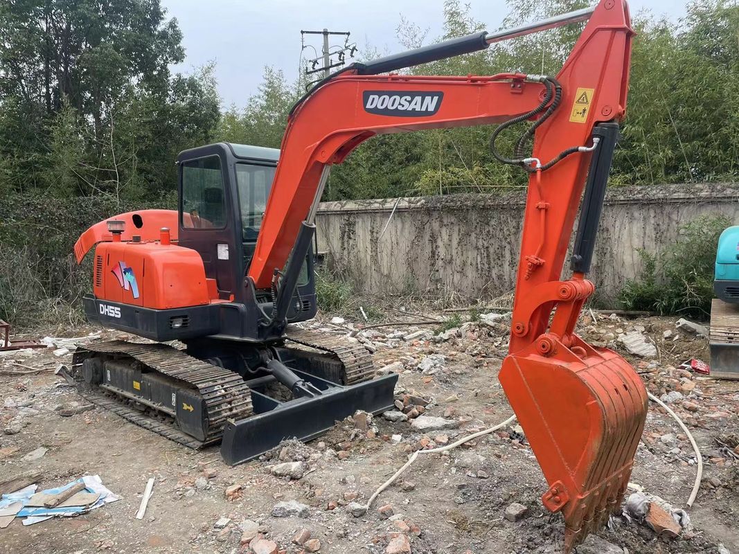 mini used crawler digging machine doosan dx55/secodn hand high quality excavator doosan dx55