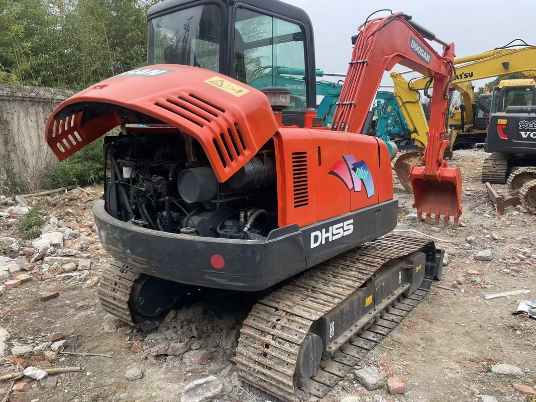 mini used crawler digging machine doosan dx55/secodn hand high quality excavator doosan dx55