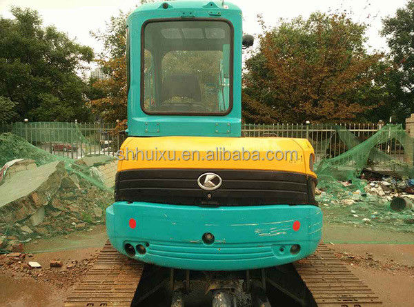 Japan quality used excavator Kubota 155 small 5.5 ton mini second hand crawler excavator with blade and breaker line