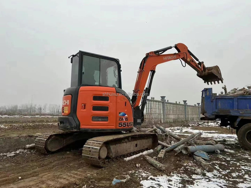 Hitachi  hot sale Used mini digger Hitachi ZX55U Cheap price/Nice quality Hitachi ZX55U Second hand hydraulic crawler excavator