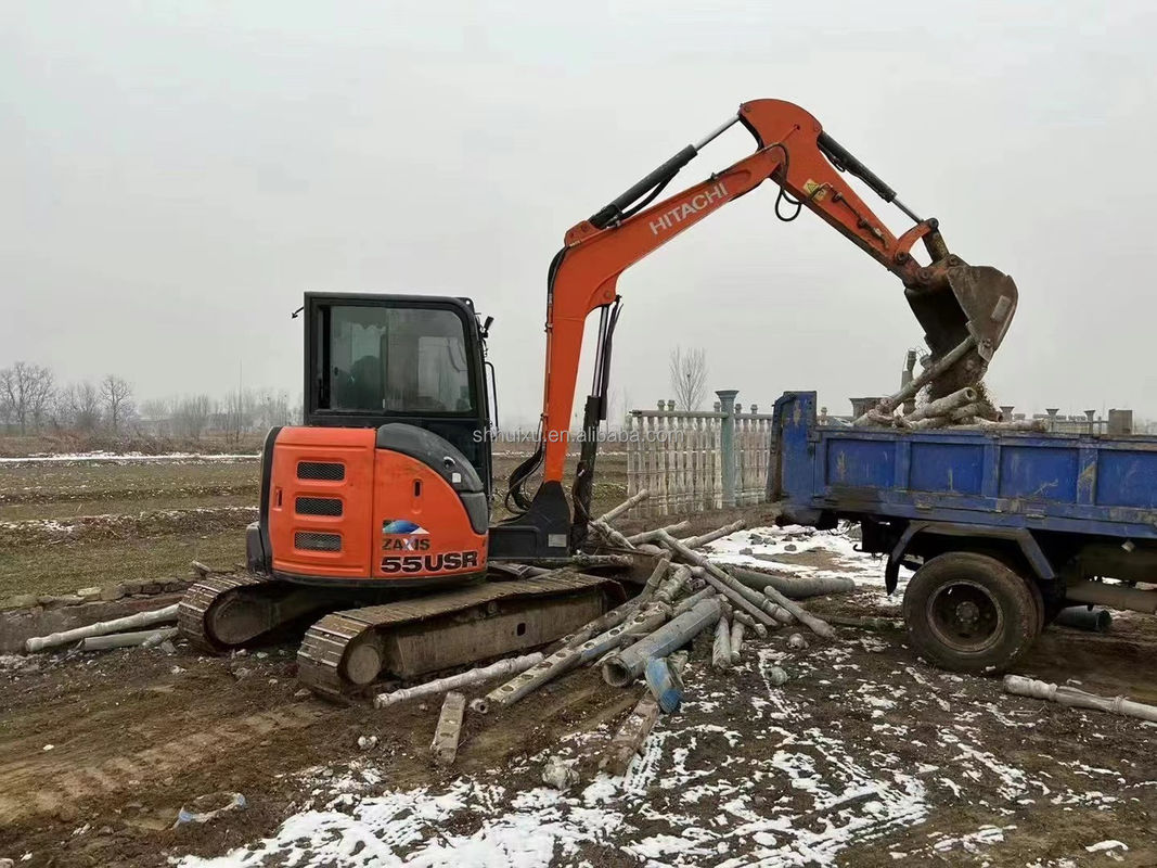 Hitachi  hot sale Used mini digger Hitachi ZX55U Cheap price/Nice quality Hitachi ZX55U Second hand hydraulic crawler excavator