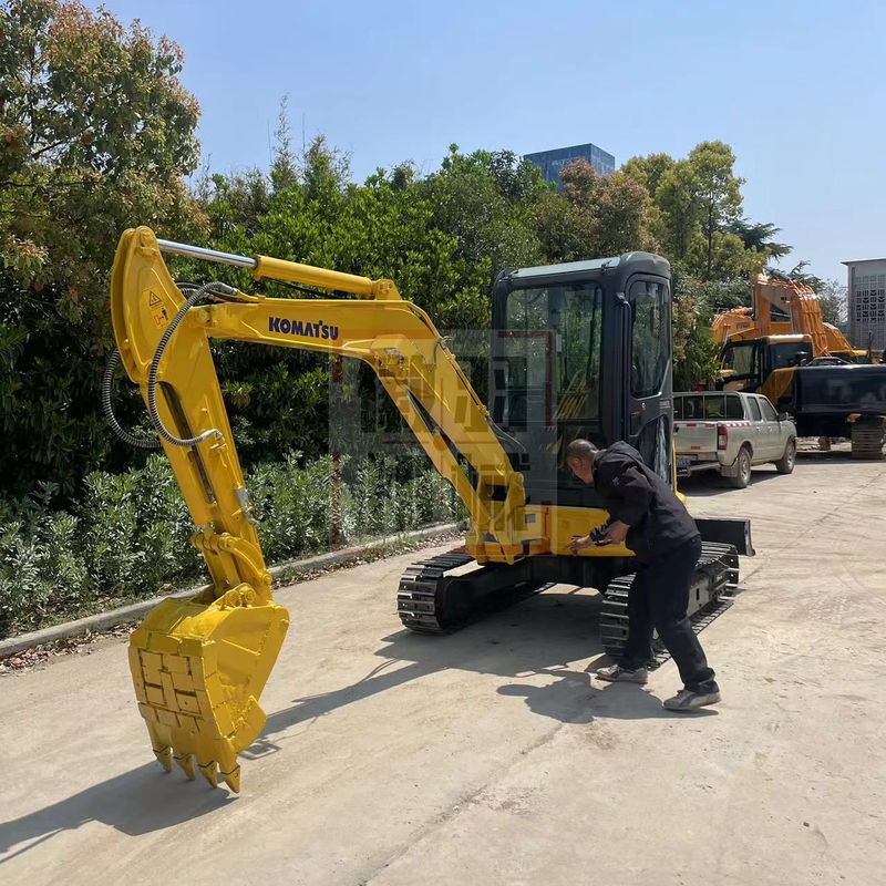 Used mini excavator Komatsu PC35 with cab small digger used machinery mini excavator used second hand digger for sale