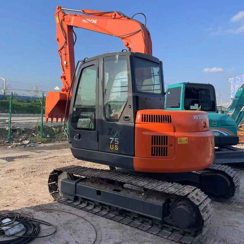Excavator second hand Hitachi 75 digger small used machinery 7.5 tons hydraulic excav mini excav digger