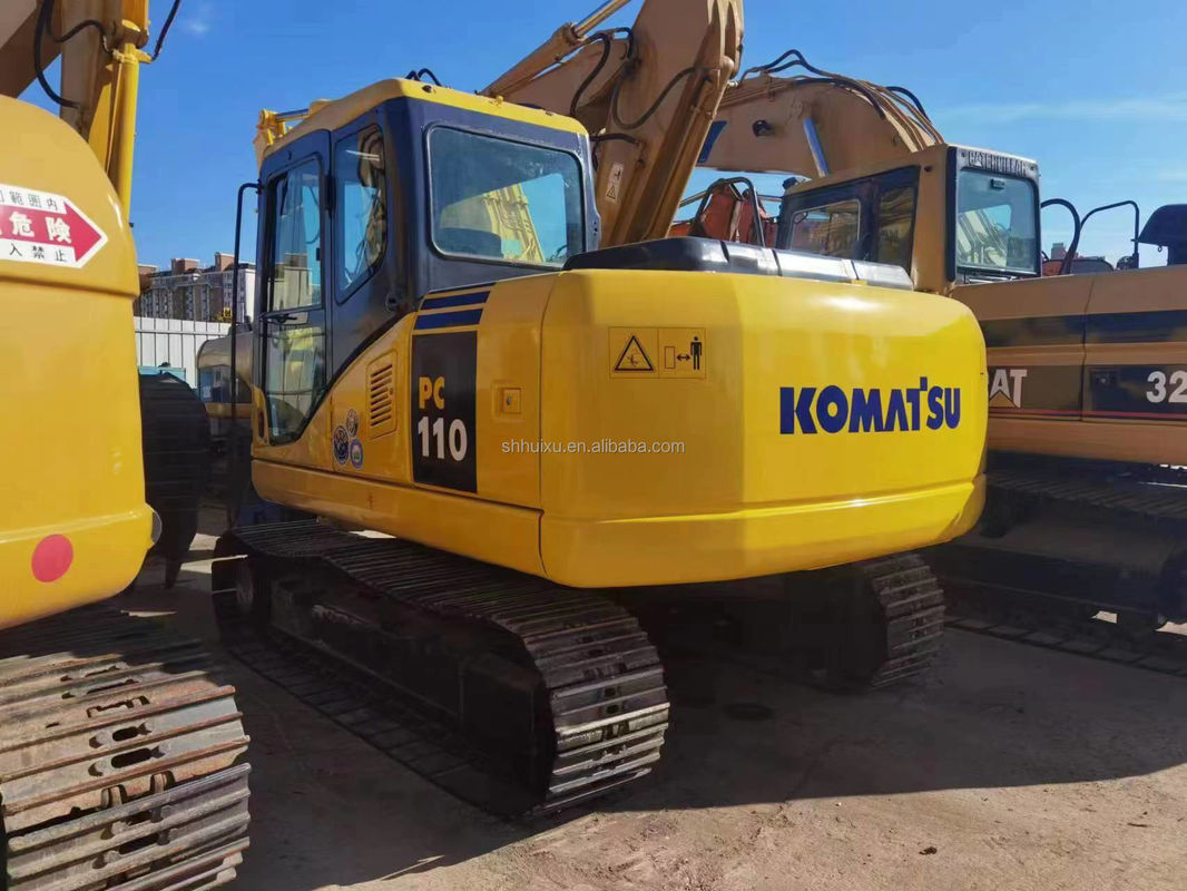 Hand used earth digger Komatsu PC110  used machinery hand used post hole diggers second hand diggers for sale