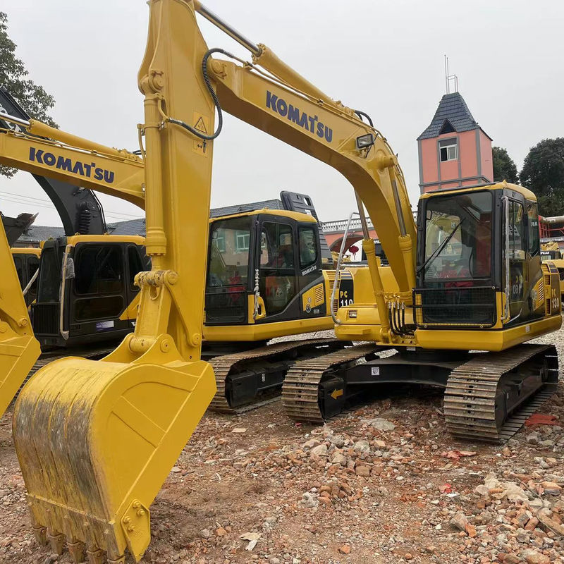 Hand used earth digger Komatsu PC130 used machinery 13 tons hand used post hole diggers second hand diggers for sale