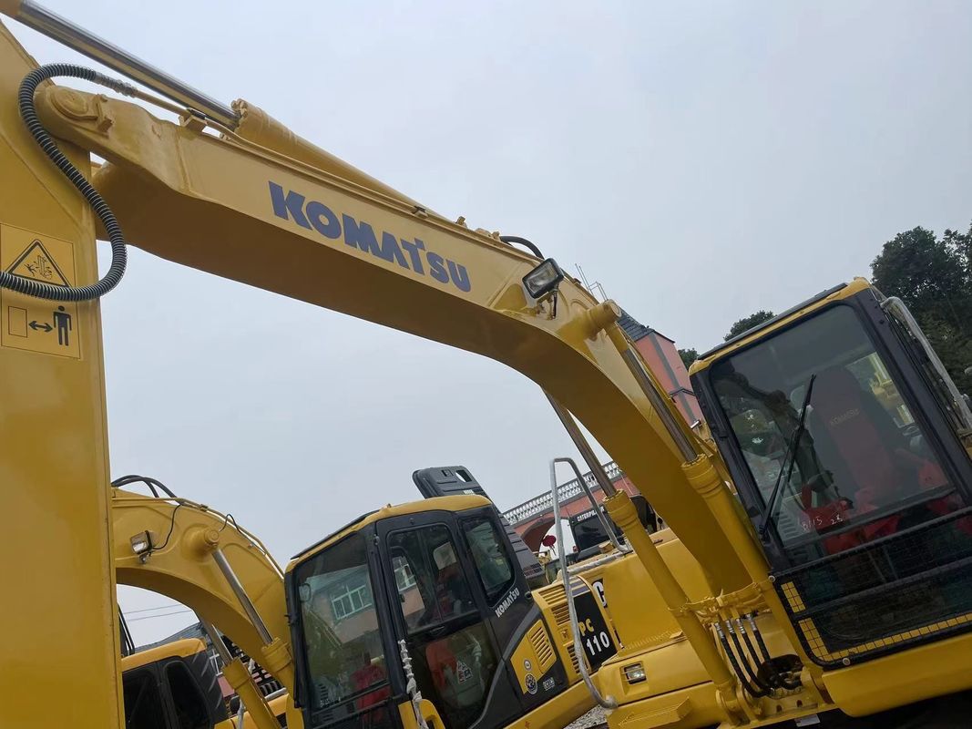 Hand used earth digger Komatsu PC130 used machinery 13 tons hand used post hole diggers second hand diggers for sale