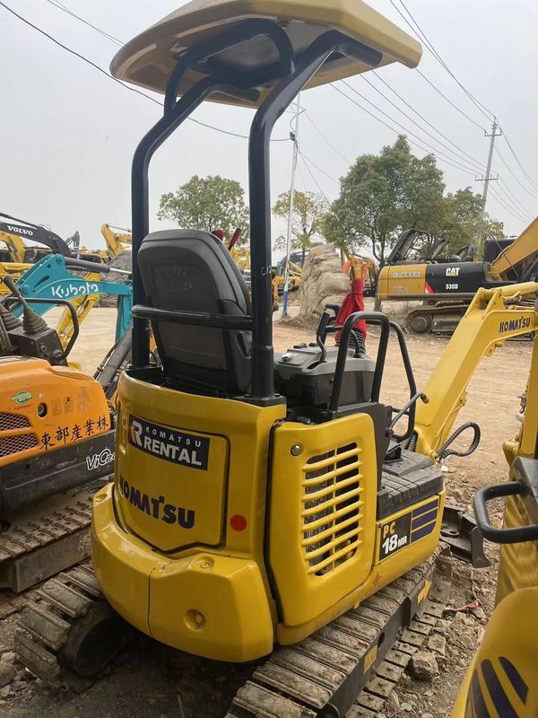 Used mini excavator Komatsu PC18 small digger used machinery mini excavator used second hand digger for sale