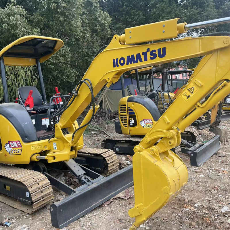 Used mini excavator Komatsu PC35 without cab small digger used machinery mini excavator used second hand digger for sale
