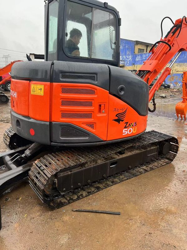 Used mini excavator Hitachi 50U digger small used machinery 5 tons second hand used rubber track mini excavators