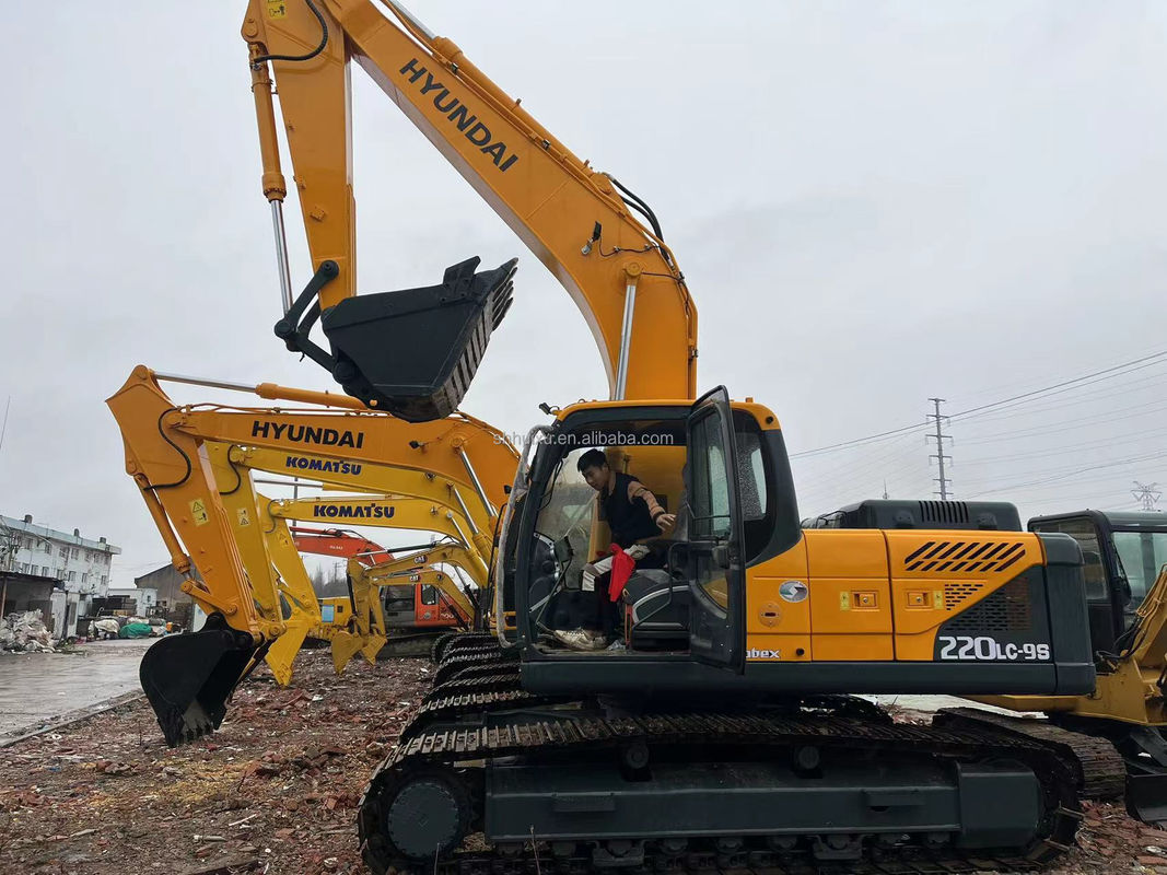 Construction Machine Used Hydraulic Crawler Excavator Hyundai 225-9 Brand Korea