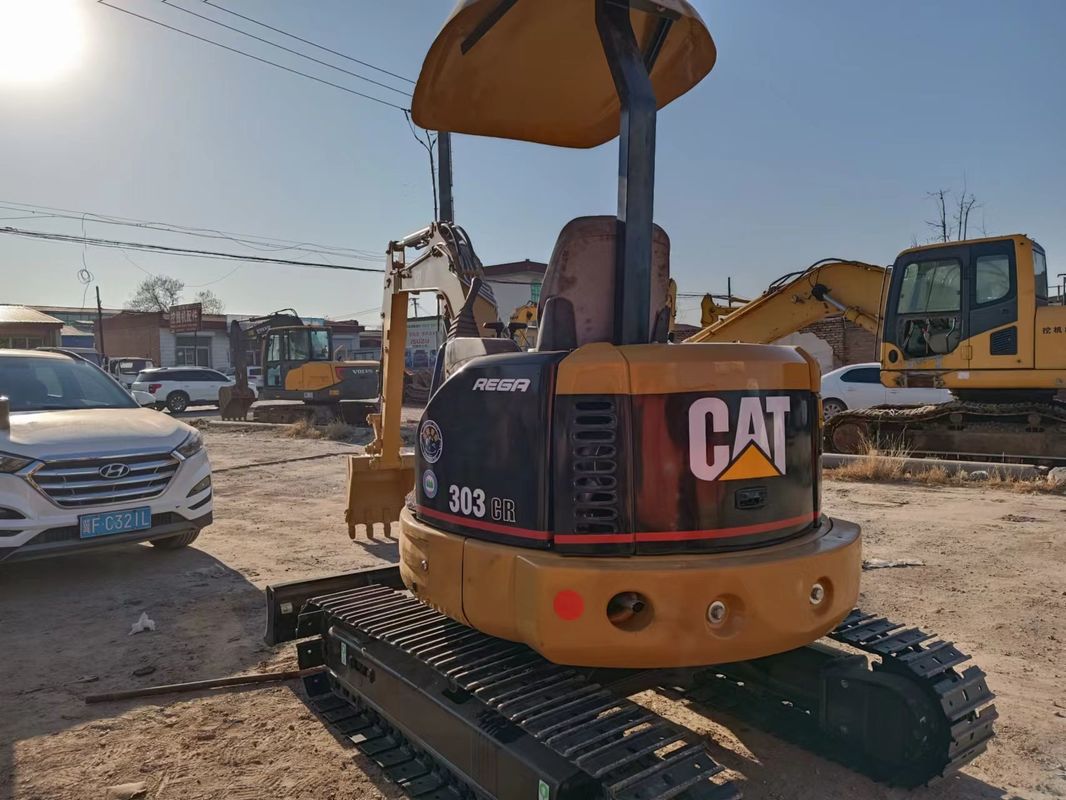 Used  mini excavator  CAT303 without driving cab hand earth digger China mini digger