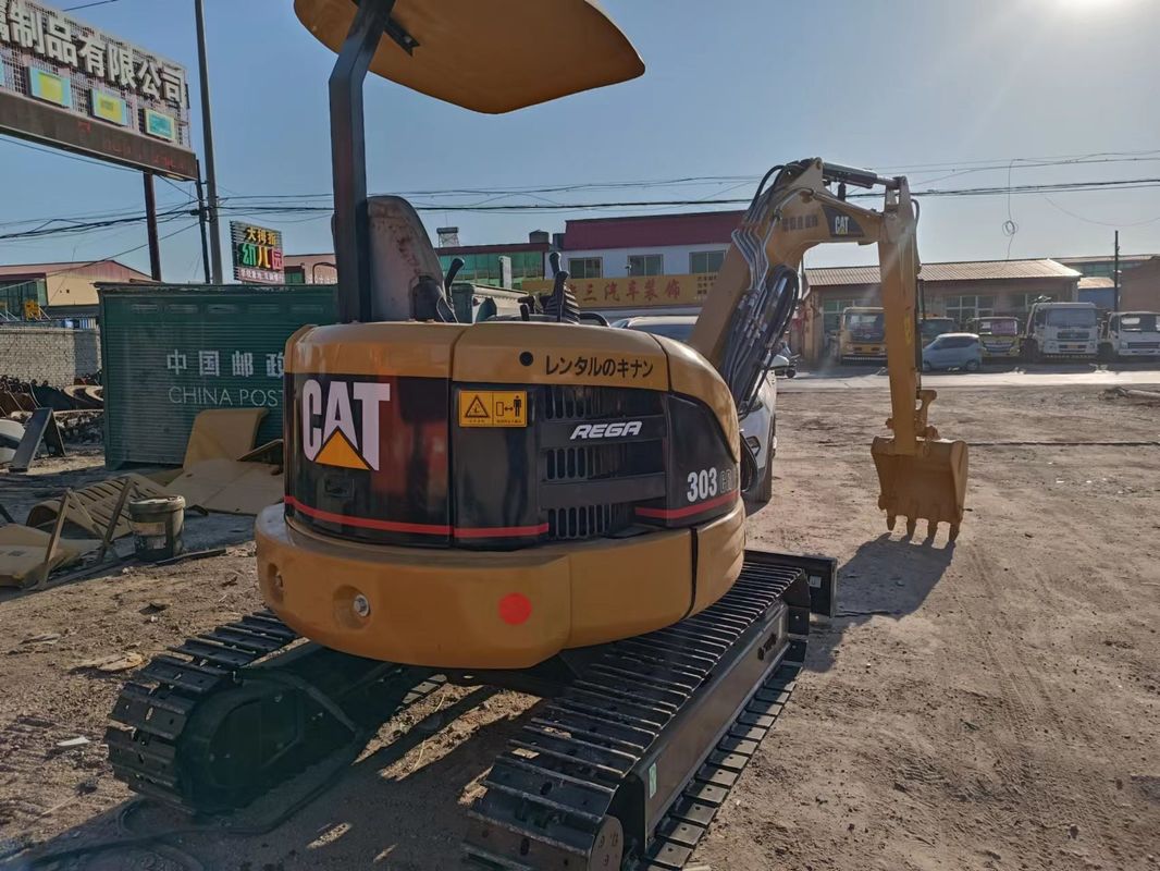 Used  mini excavator  CAT303 without driving cab hand earth digger China mini digger