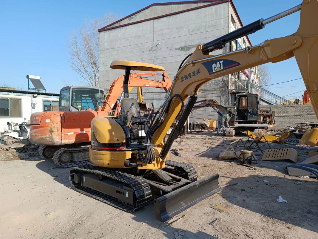 Used  mini excavator  CAT303 without driving cab hand earth digger China mini digger