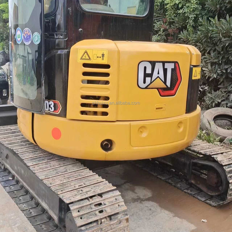 Used  mini excavator  CAT303 with driving cab  hand earth digger China mini digger