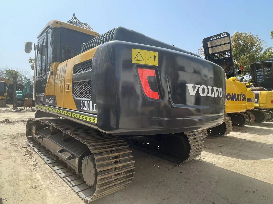 21000kg Used Hydraulic Crawler Excavator Second Hand Volvo Ec210 1.1m3 Bucket Capacity