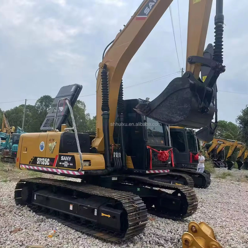 Used Crawler Hydraulic Excavator Sany 135 China Brand EPA Certification Construction Machine