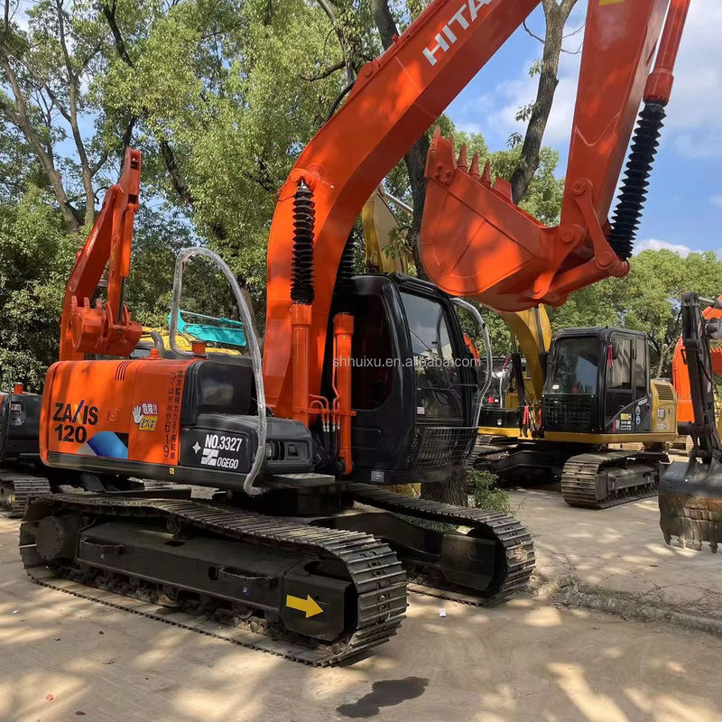 12000kg Zx120 Used Hitachi Excavator Second Hand With Original Paint 0.51m3