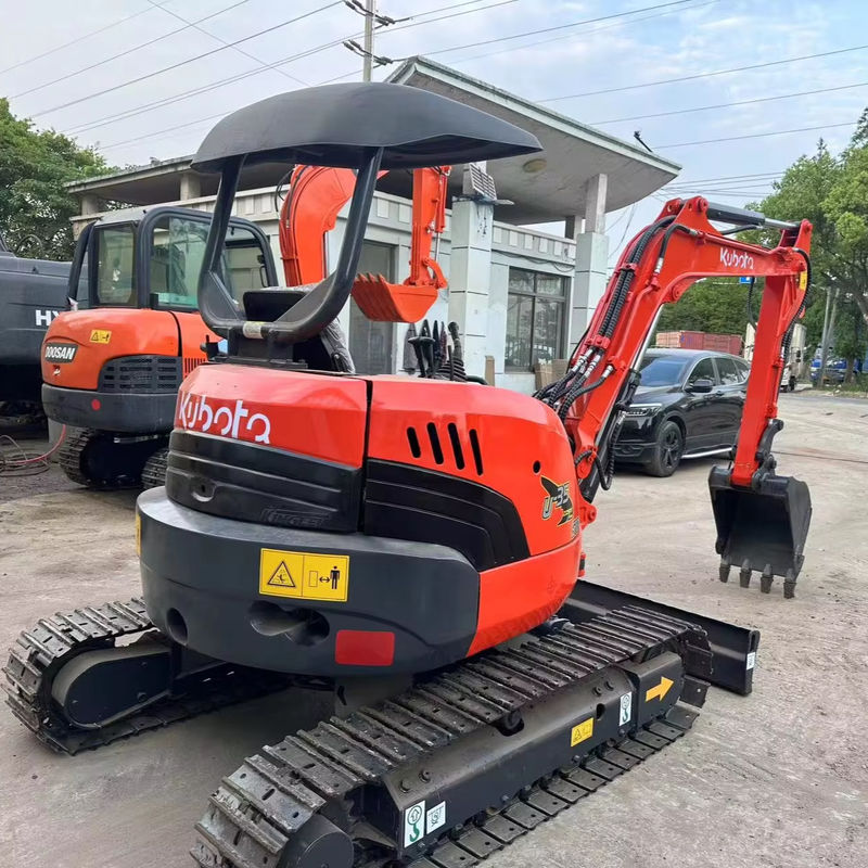 0.15m3 Bucket Red Color Mini Used Excavator Kubota U35 Second Hand Mini Excavator