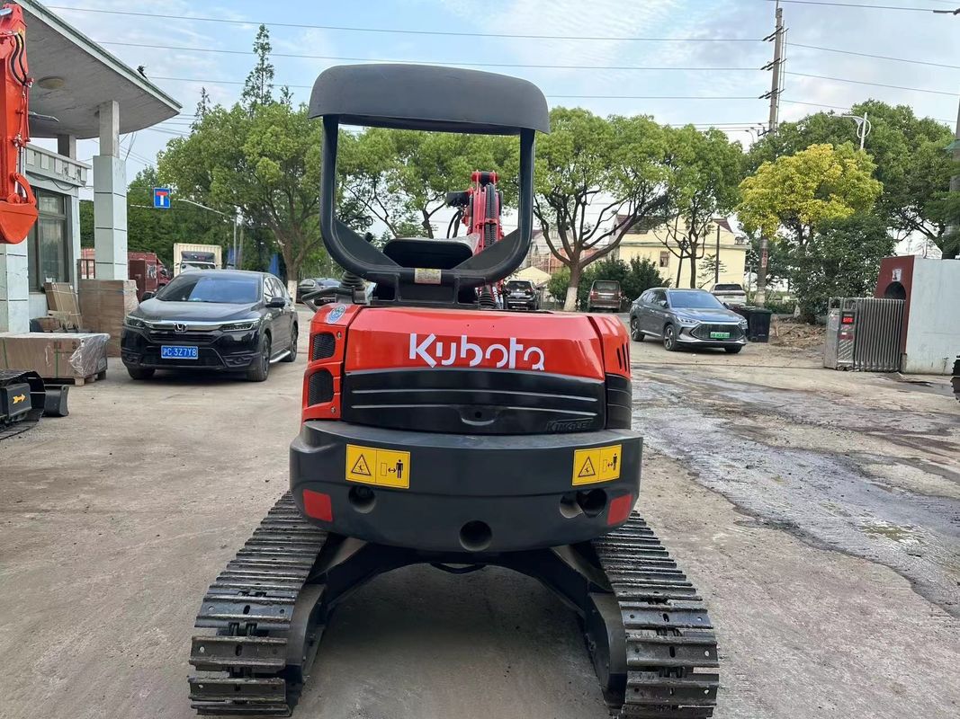 0.15m3 Bucket Red Color Mini Used Excavator Kubota U35 Second Hand Mini Excavator
