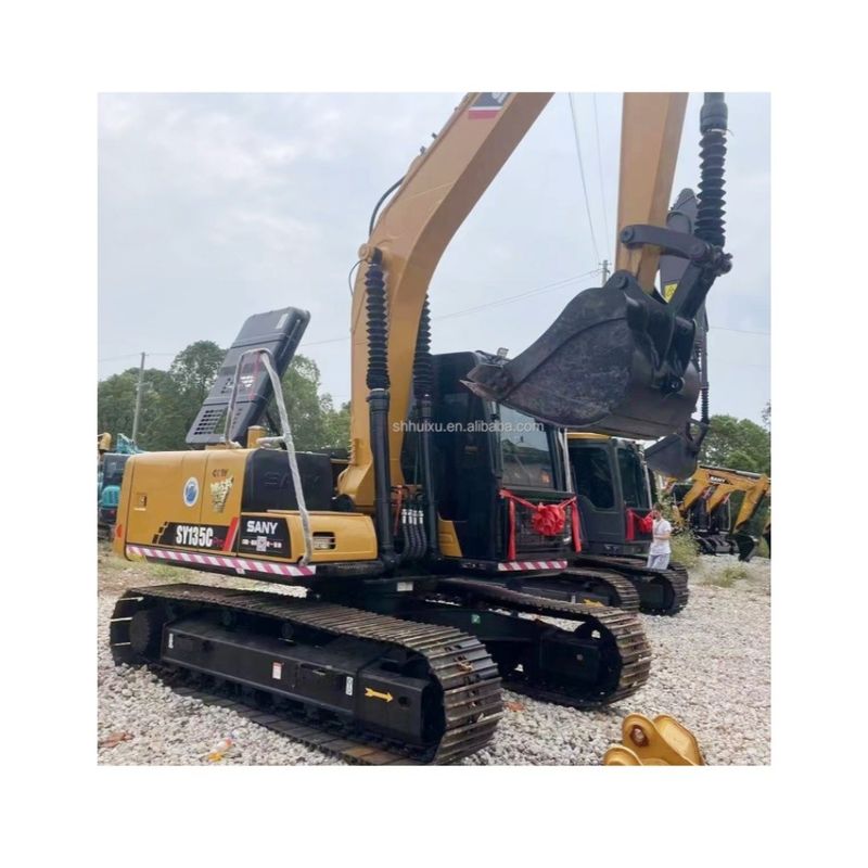 High Digging Power Original Engine Yellow Color Used Sany 135 13 Ton
