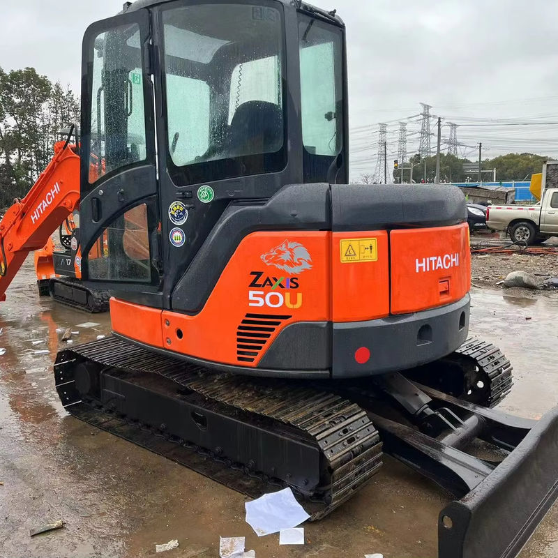 5500kg Used Mini Excavator Hitachi Zx50u Second Hand Excavator Original Color