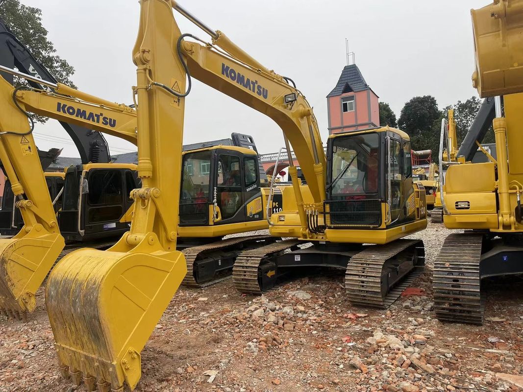 HIGH POWER ENGINE USED KOMATSU PC130 ON SALE /SECOND HAND MIDEUM SIZE EXCAVATOR KOMATSU PC130