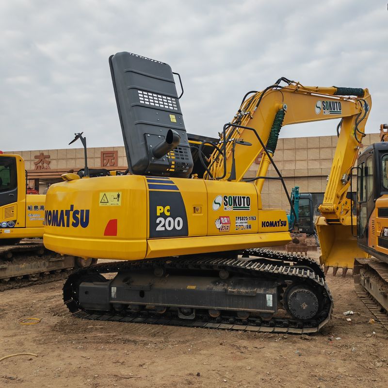 USED EXCAVATOR IN STOCK KOMATSU PC200-8/ORIGINAL PAINT SECOND HAND KOMATSU PC200-8 ON SALE WITH CHEAP PRICE