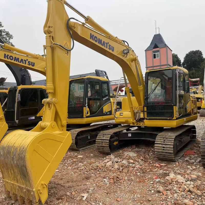 NEW ARRIVAL USED EXCAVATOR KOMATSU PC130/LOW WORKING HOUR SECOND HAND KOMATSU EXCAVAYOT GOOD MOVING CONDITION