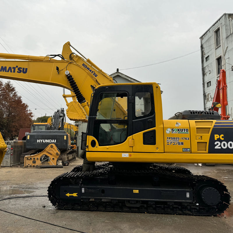 20 Ton Original Color Used Komatsu Excavator Pc200 Construction Excavator